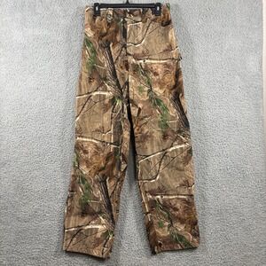 Rivers West Mens Medium Waterproof Fleece Hunting Pants Real Tree Camo 32x30